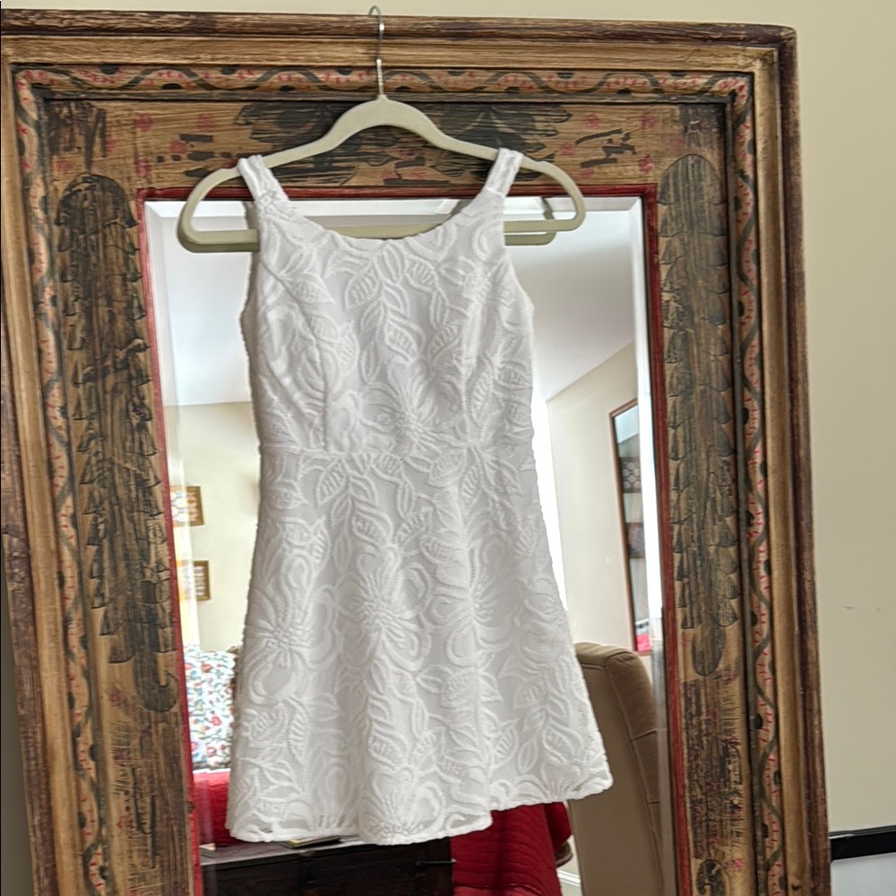Lilly Pulitzer Daffodil White Sleeveless Dress Size 14